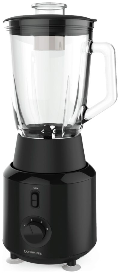 Cookworks - Glass Blender - Silver